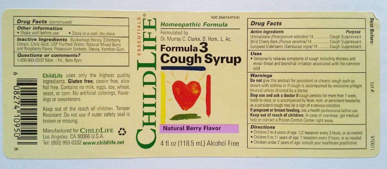 Formula 3 Cough Syrup